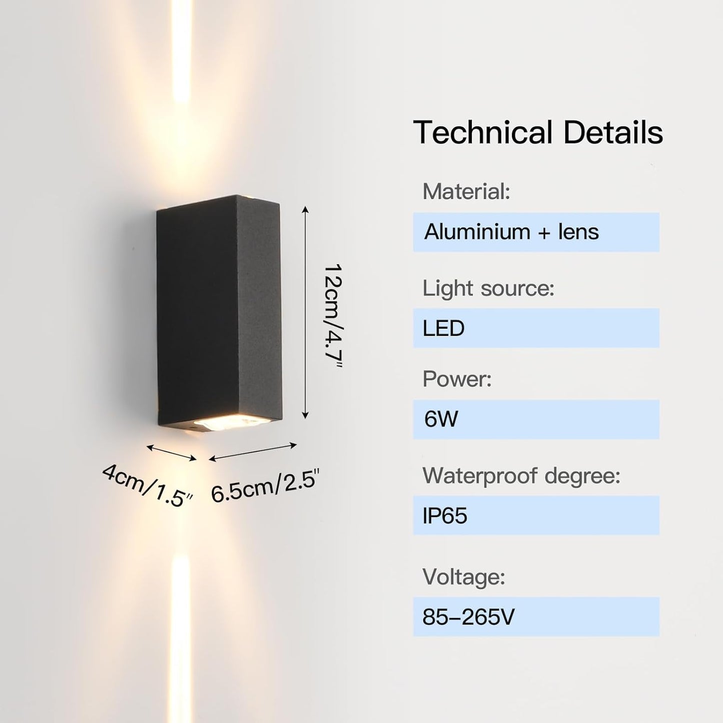 Lightigious™ - Upside Down Glow Outdoor Lazer Wall Lamp