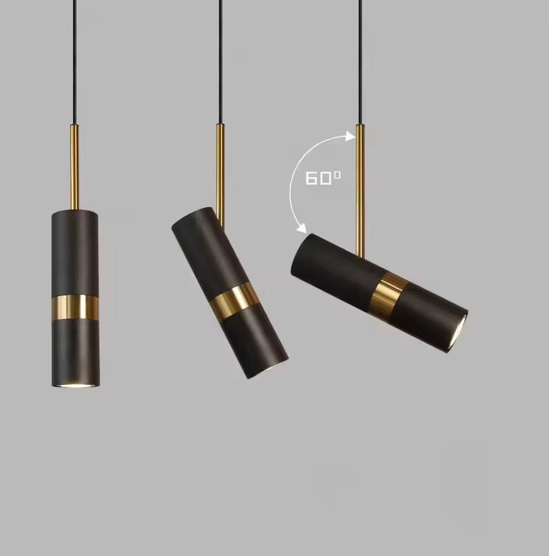 Lightigious Black COB Cylinder Pendant Light - lifestyle interior shot