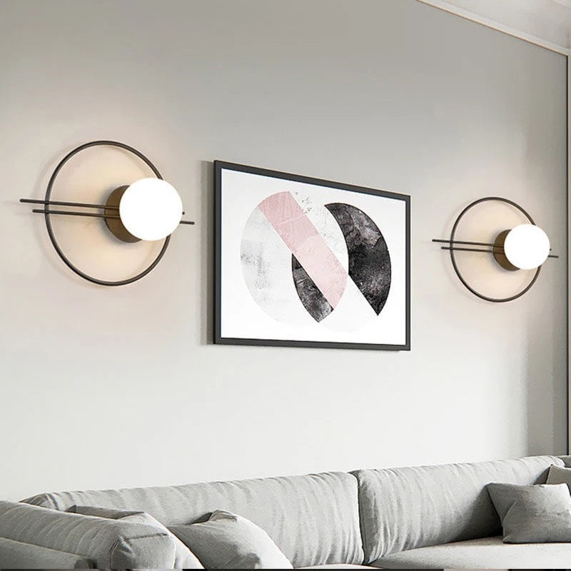 Lightigious™ - Modern Globe Wall Light, Frosted Glass, E27 Holder
