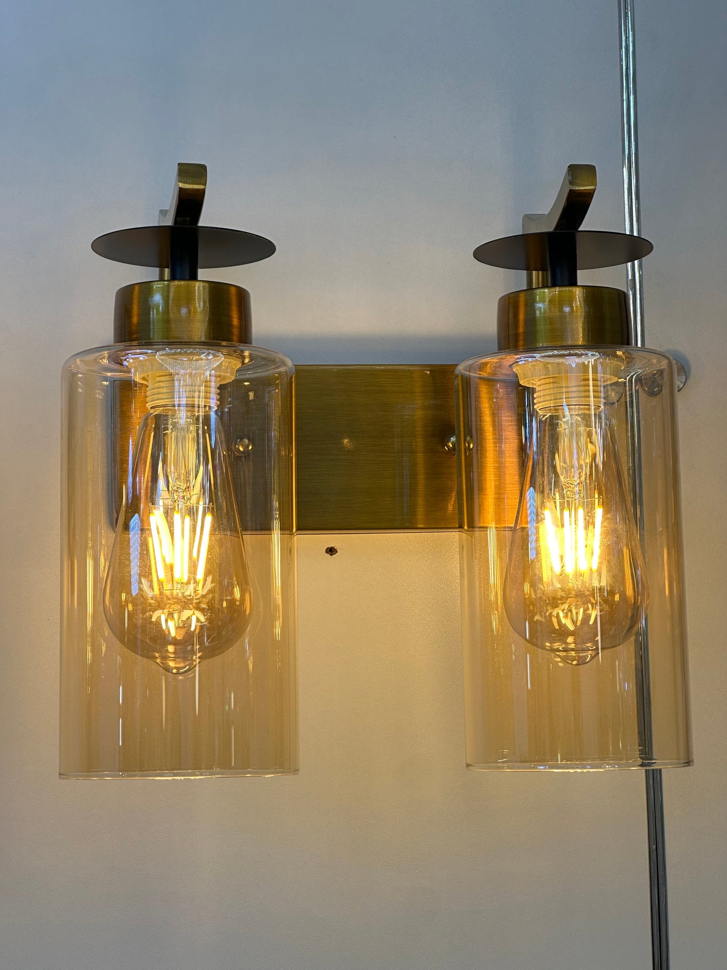 Lightigious™ - Nordic Copper Wall Light with Champagne Glass Lampshade