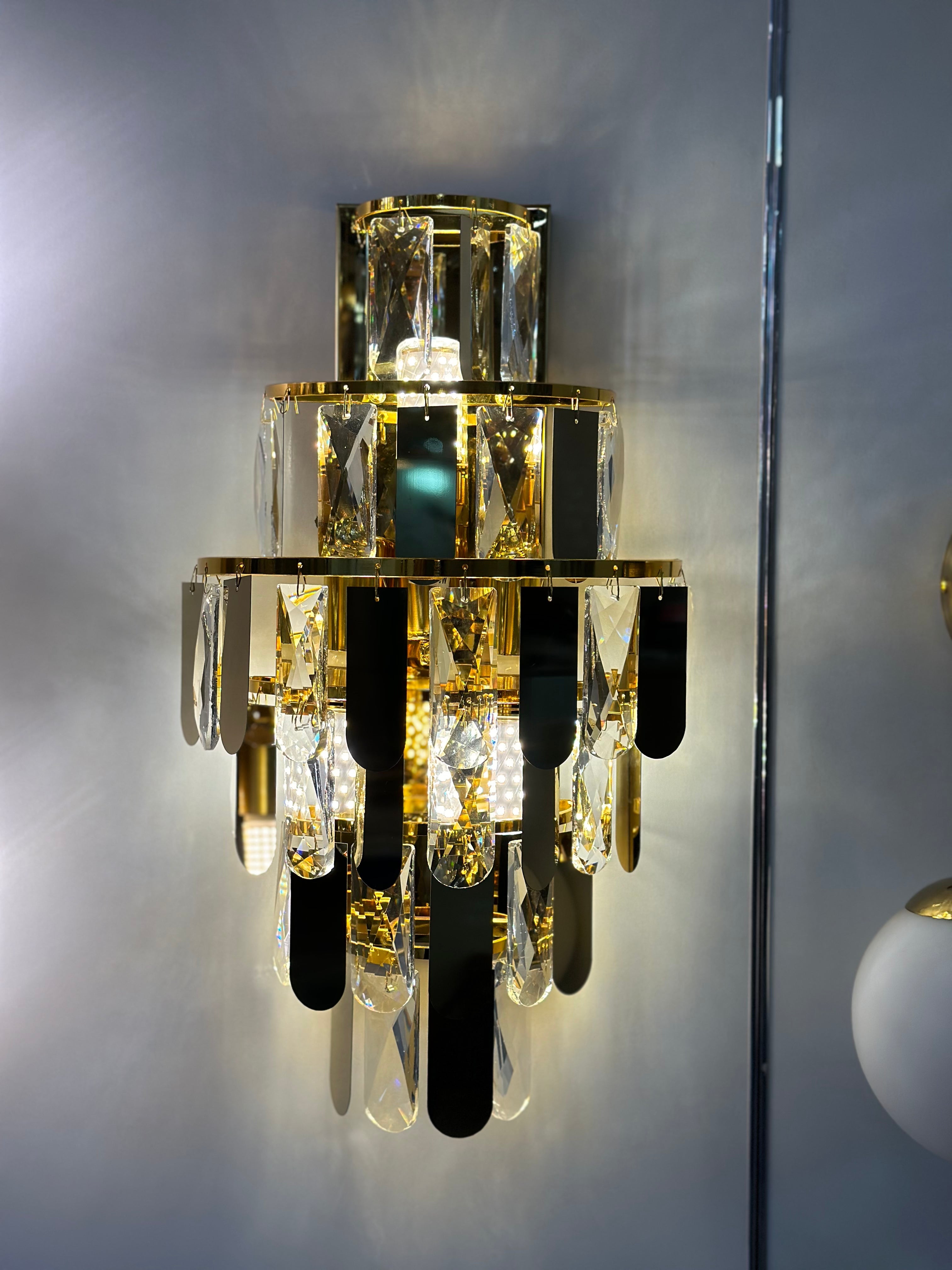 Lightigious™ - Crystal Wall Light, Modern Wall Mounted Lamp for Living Room, Hotel, and Restaurant