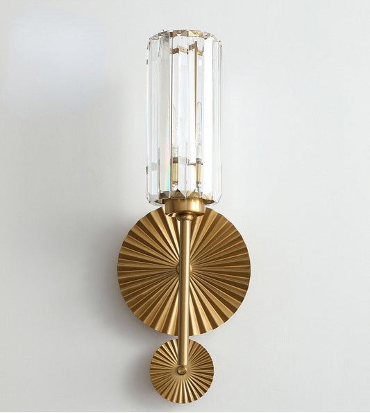 Lightigious™ - Crystal Wall Light, Dual Color Adjustable E27 LED Wall Lamp, Brassy Finish