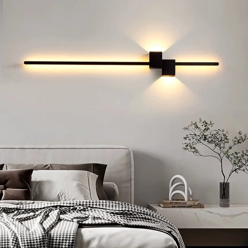 Lightigious™ - Modern LED Black Wall Sconce, Iron Frame, SMD Installed