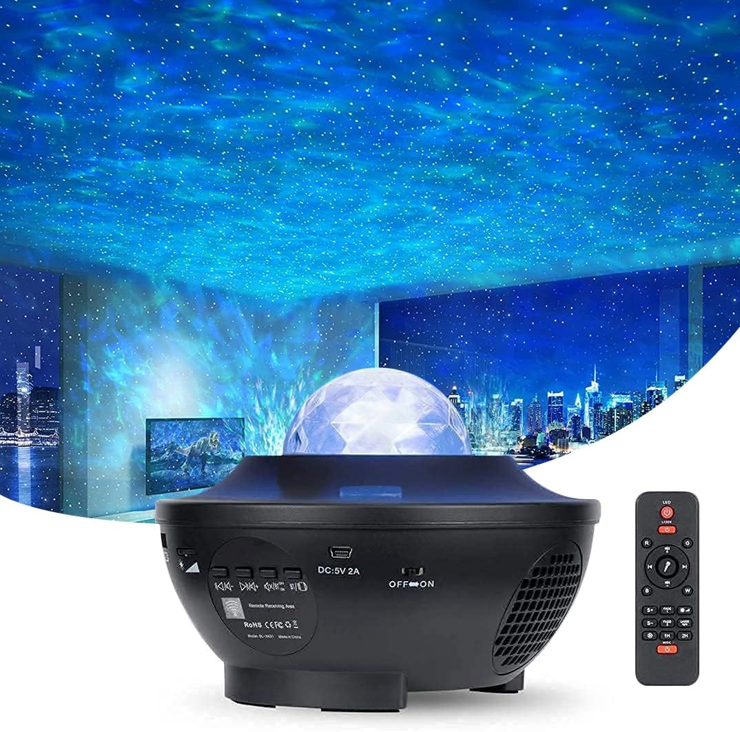 Lightigious™ - Galaxy Ocean Wave Light Projector with Bluetooth Music & Remote Control