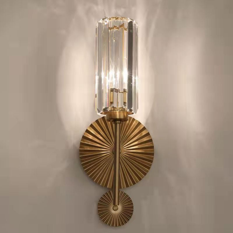 Lightigious™ - Crystal Wall Light, Dual Color Adjustable E27 LED Wall Lamp, Brassy Finish