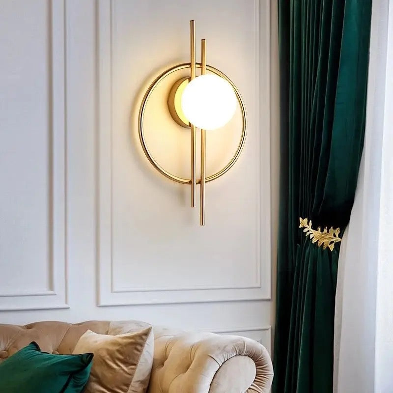 Lightigious™ - Modern Globe Wall Light, Frosted Glass, E27 Holder