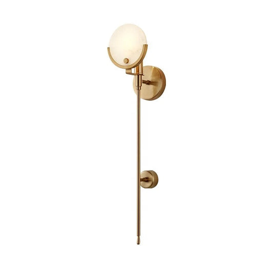 Lightigious™ - E14 Indoor Modern Marble Gold Brass Fancy Wall Light