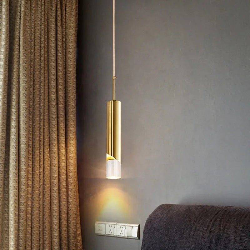 Lightigious™ - Golden Cylinder Hanging Light