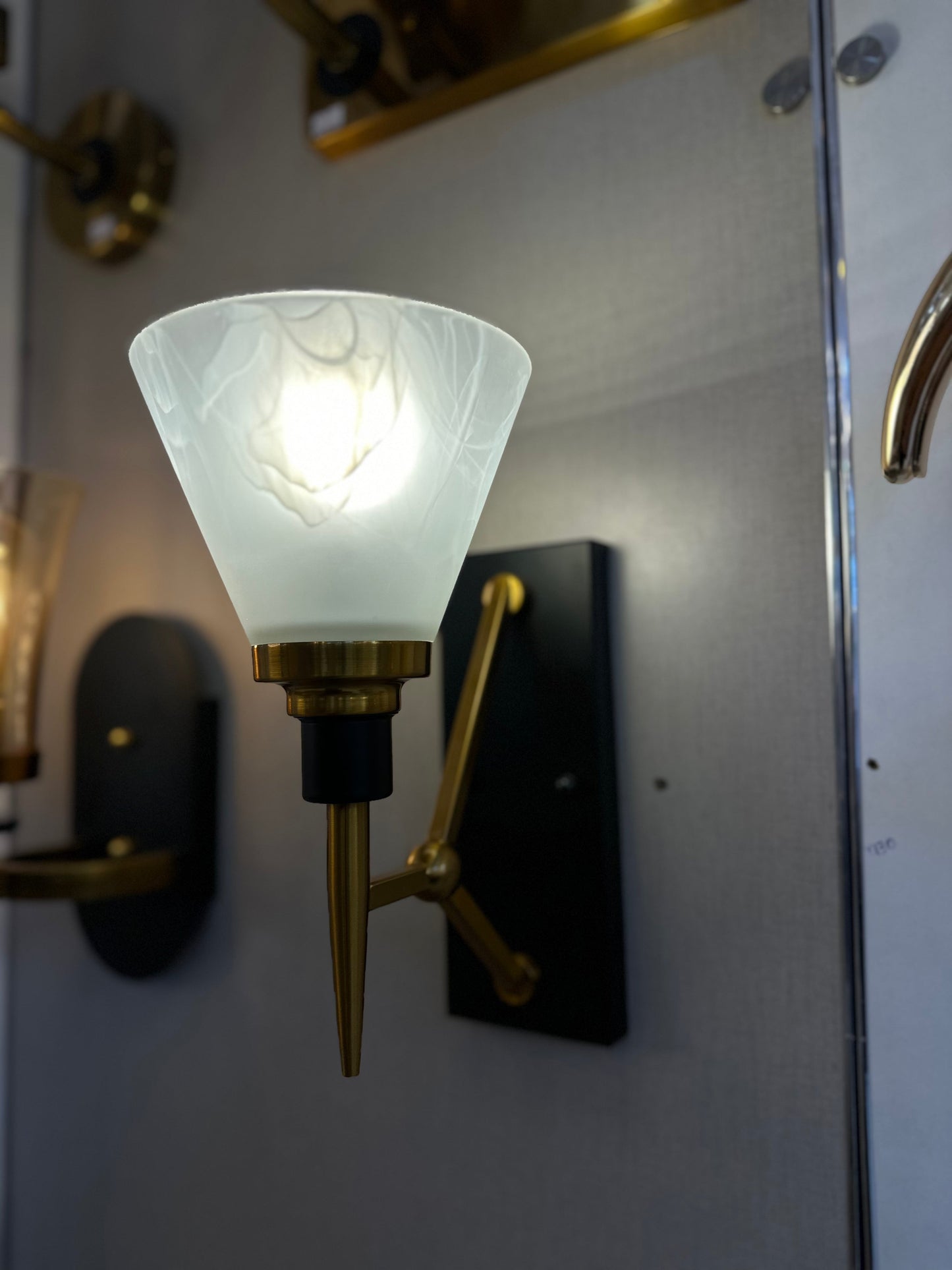 Lightigious™ - Nordic Copper Wall Light with Frosted Glass Lampshade