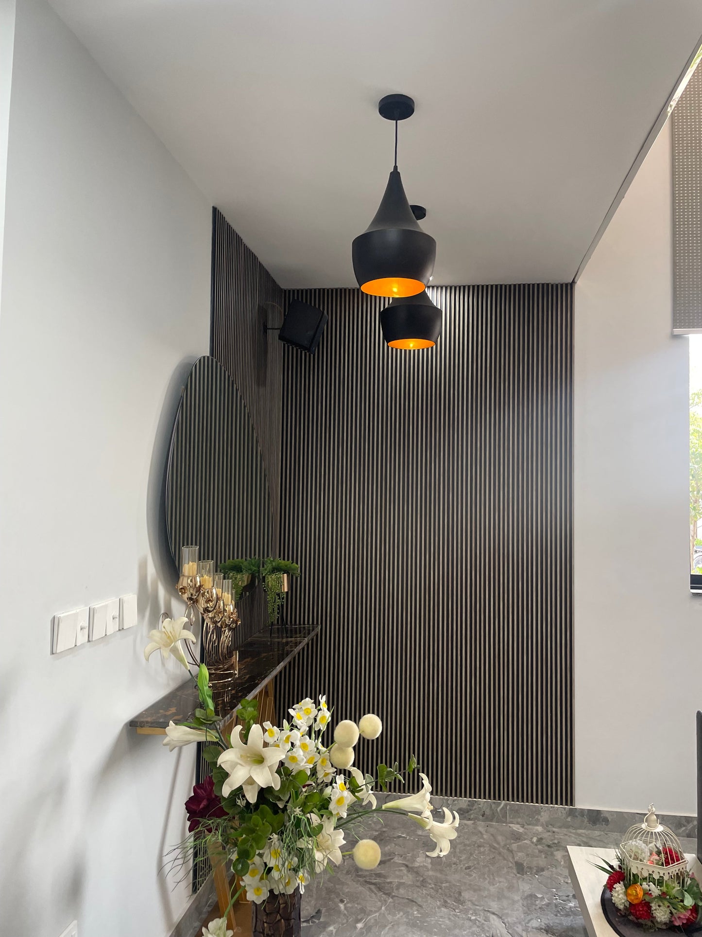 Lightigious™ - Mishal Hanging Light, Metal Body, E27 Holder, Adjustable Height