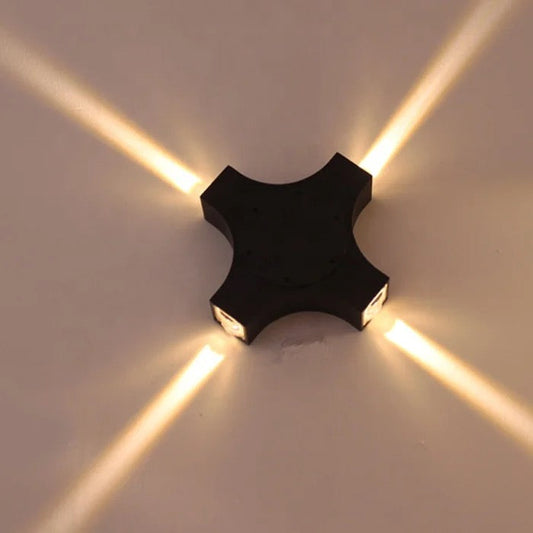 Lightigious™ - Cross Outdoor and Indoor Waterproof LED Light (Black, IP65)