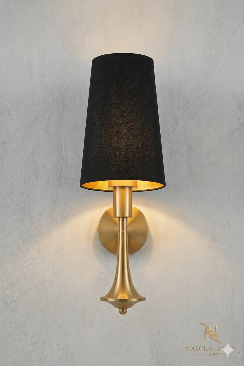 Lightigious™ – Velora Black & Gold Wall Light