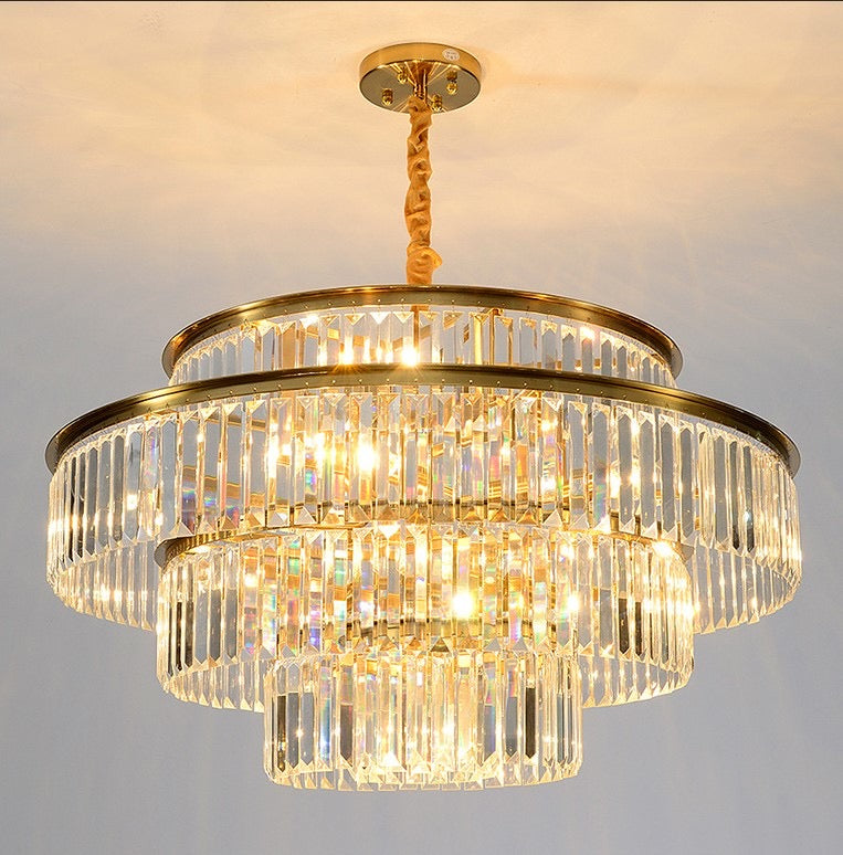 Lightigious™ - 800mm Round Crystal Chandelier (K9 Crystal, Elegant Design, E14 SMD Bulbs)
