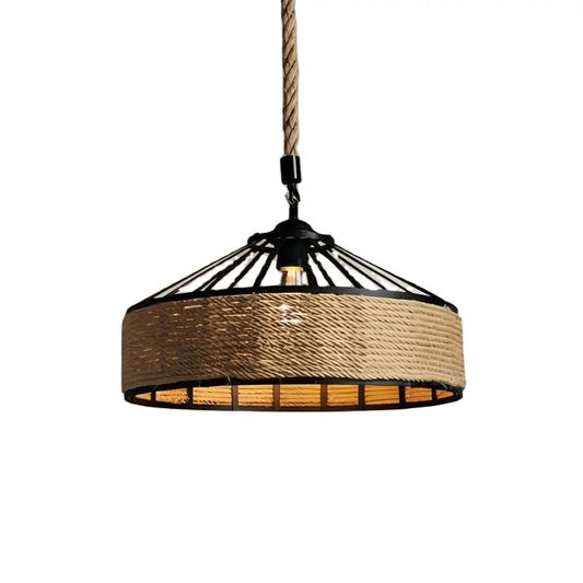 Lightigious™ - Vintage Industrial Hemp Rope Hanging Light