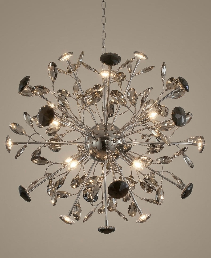 Lightigious | Cosmic Stardust Crystal Cluster Chandelier - Integrated LED