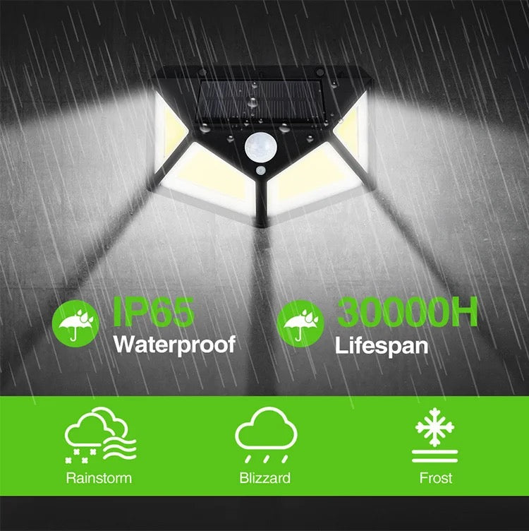 Solar LED Light Solar Charged Body Sensor Wall Lamp Outdoor Light