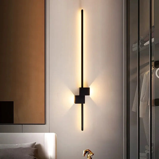 Lightigious™ - Modern LED Black Wall Sconce, Iron Frame, SMD Installed