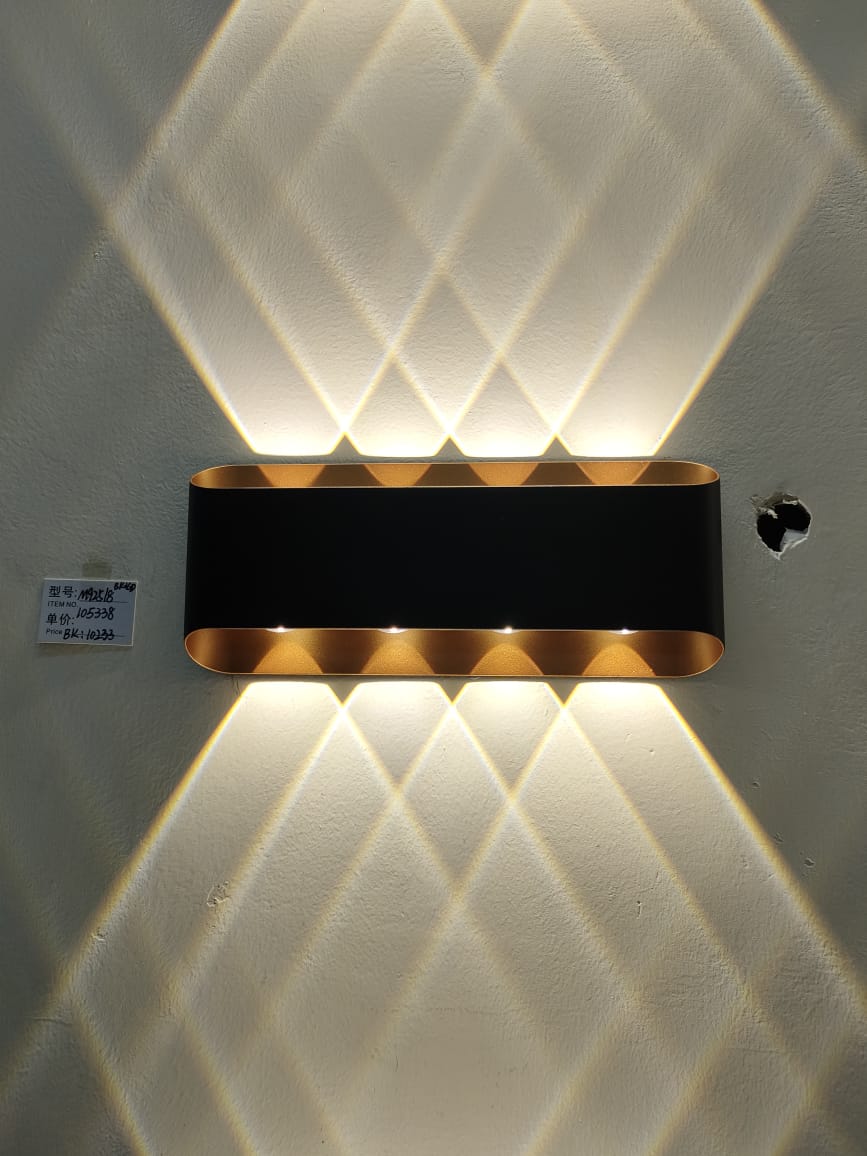 Lightigious™ - Outdoor Wall Light (Up/Down Spread, Waterproof, Black Golden Finish)