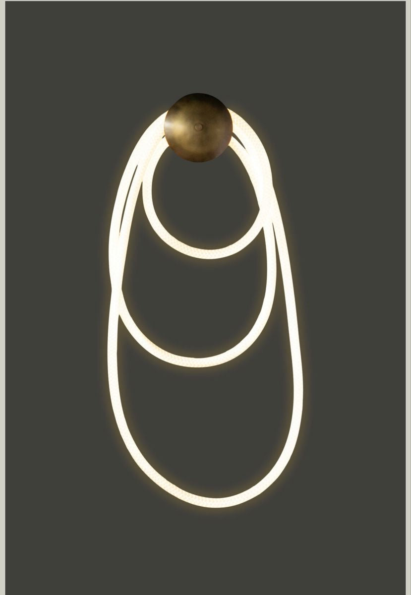 Lightigious™ - Modern Ring LED Wall Light, Metal & Fiber, 3-Color Options