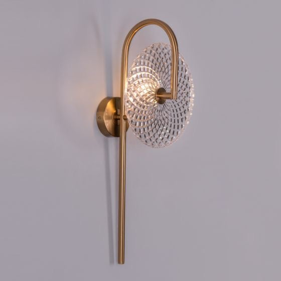 Gold ice crystal Pattern Wall Light