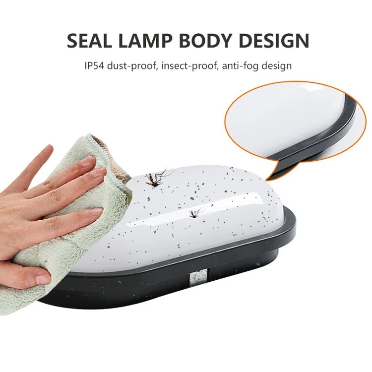 Lightigious™ - Oval Waterproof Tuffy LED Ceiling Wall Lamp (Moisture proof, High Brightness)