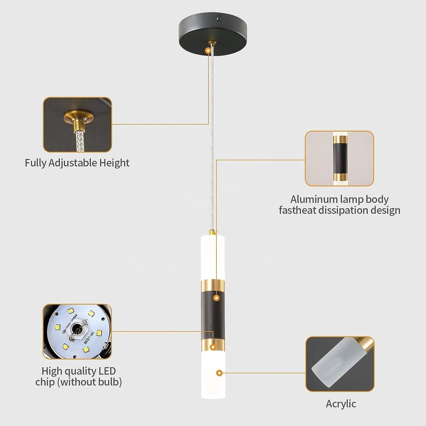 Lightigious™ - Double Side Hanging Cylinder Light