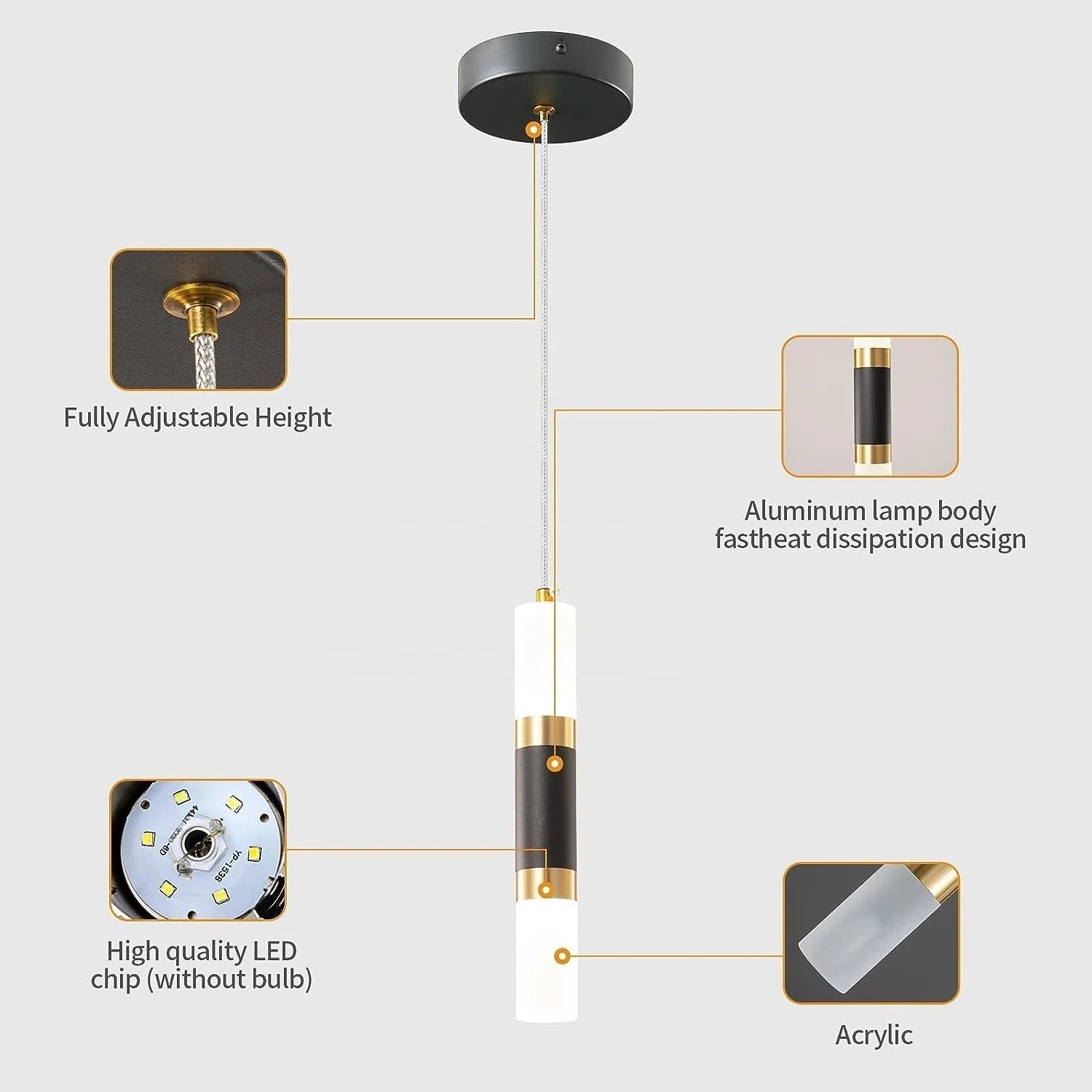 Lightigious™ - Double Side Hanging Cylinder Light