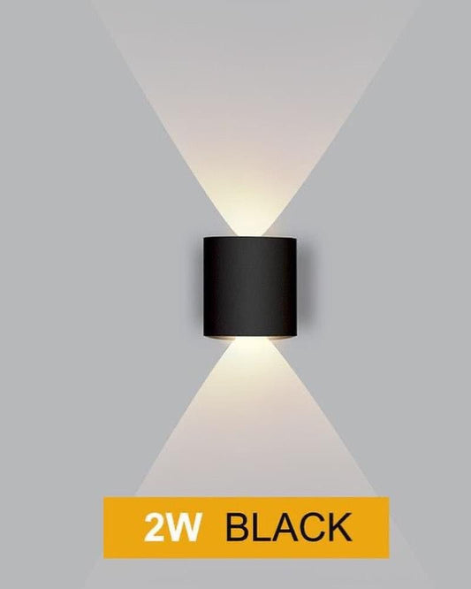 Lightigious™ - Waterproof Indoor & Outdoor Wall Light (Black, Warm Light)