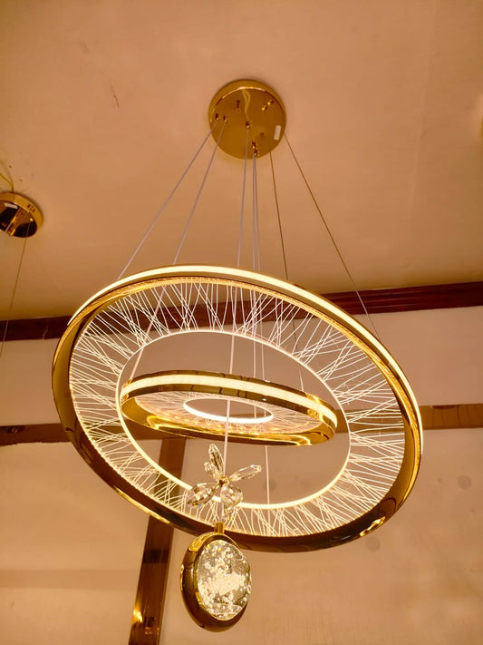 Lightigious™ - Minimalist Modern Creative LED Strip Chandeliers & Pendant Lights (SMD, Gold Finish)