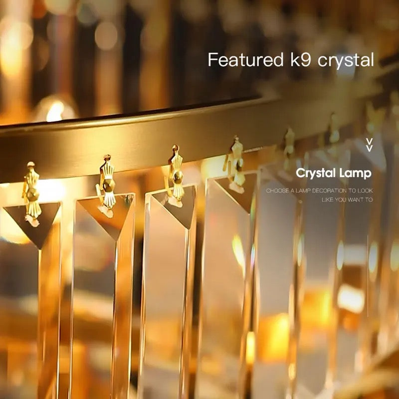 Lightigious™ - 800mm Round Crystal Chandelier (K9 Crystal, Elegant Design, E14 SMD Bulbs)