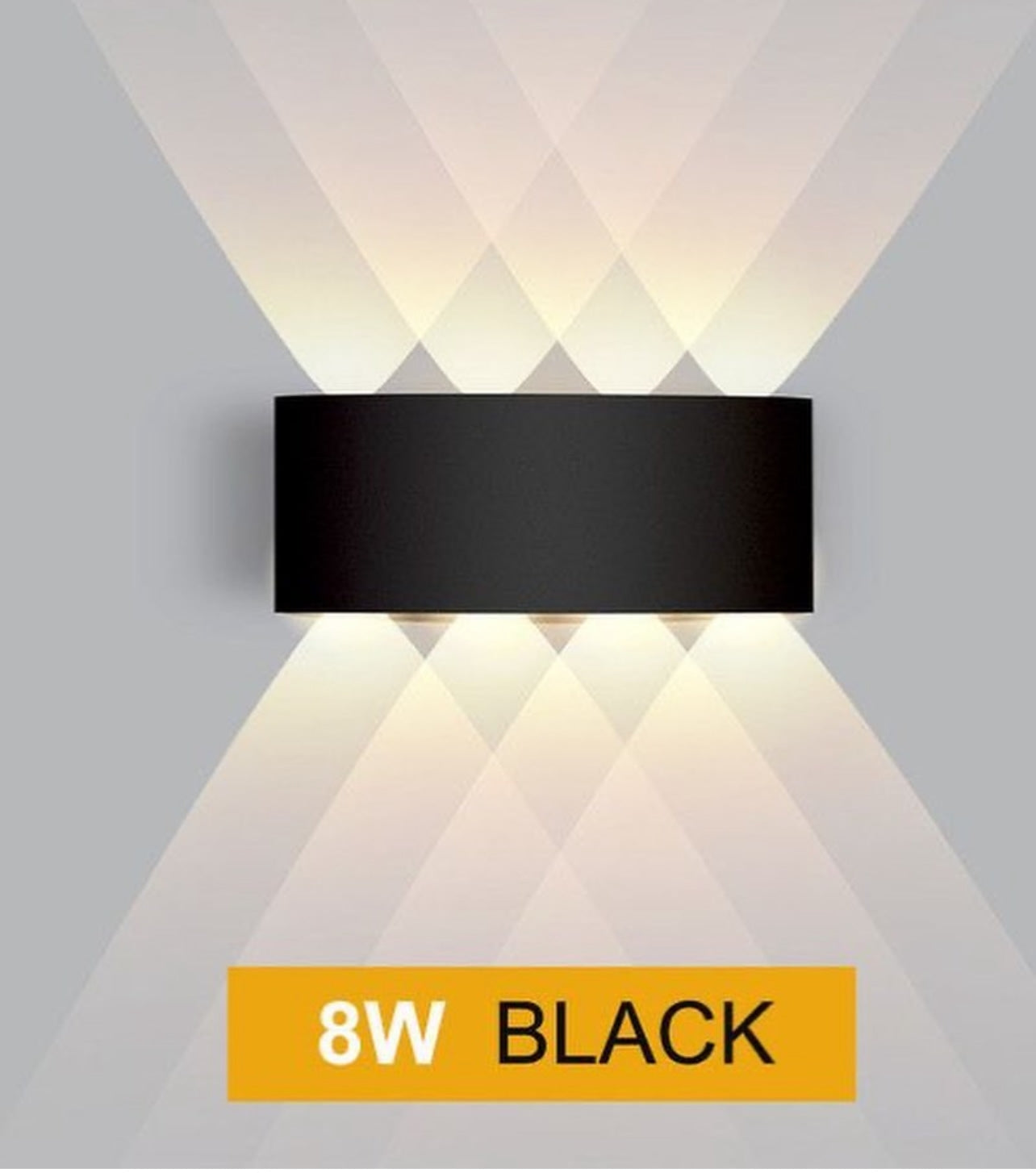 Lightigious™ - Waterproof Indoor & Outdoor Wall Light (Black, Warm Light)