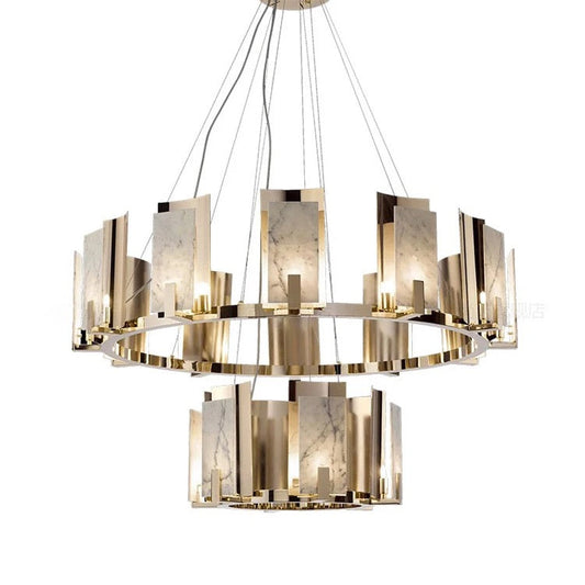 Lightigious™ - 15 Lights Chandelier (Shining Gold, E14 LED Bulbs)