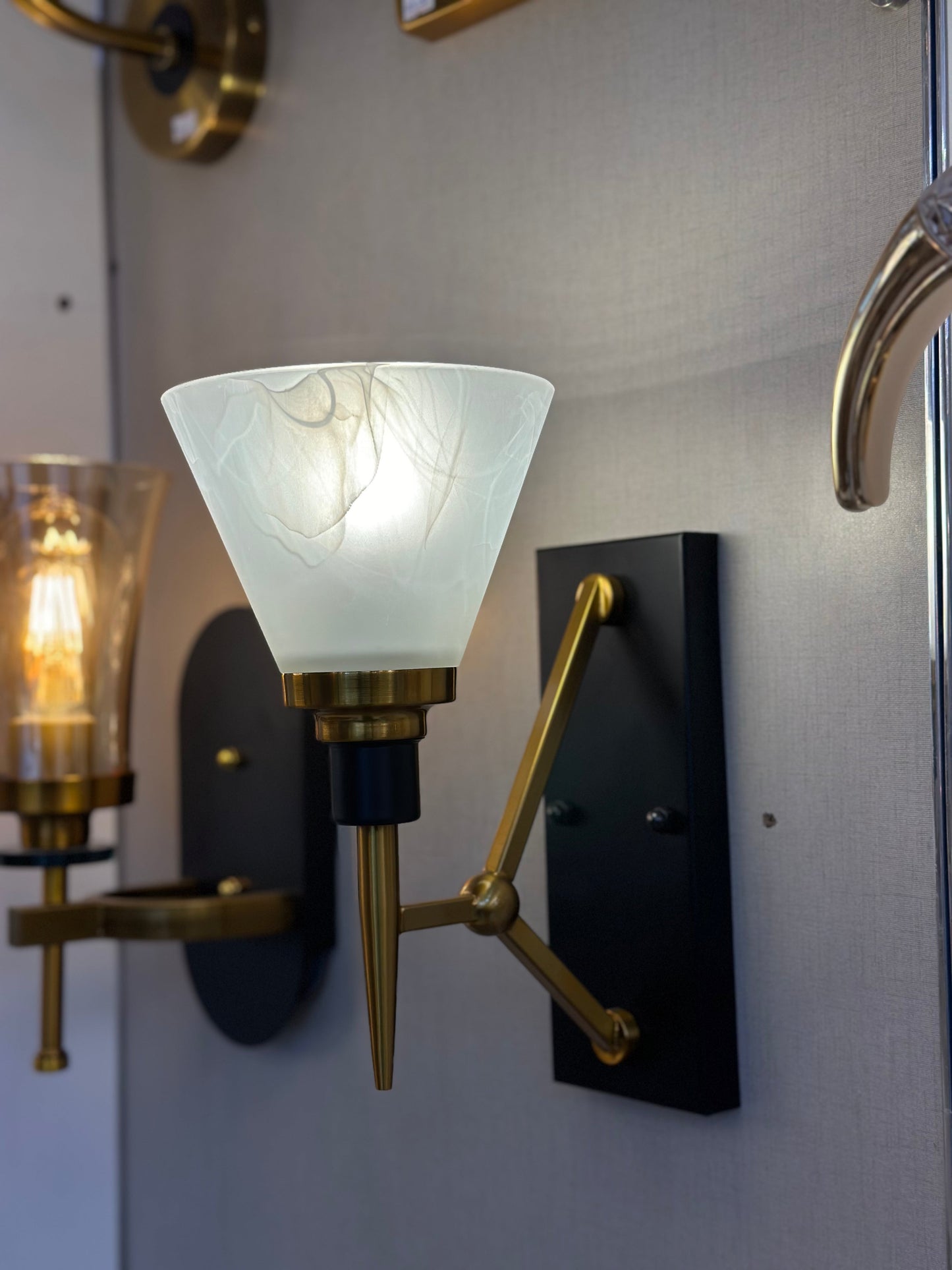 Lightigious™ - Nordic Copper Wall Light with Frosted Glass Lampshade