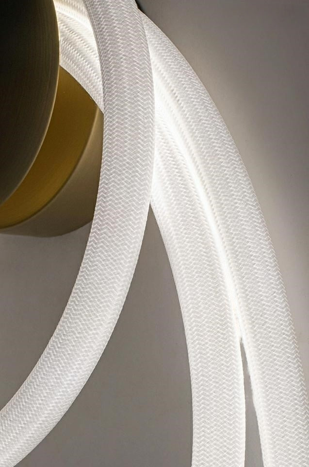 Lightigious™ - Modern Ring LED Wall Light, Metal & Fiber, 3-Color Options