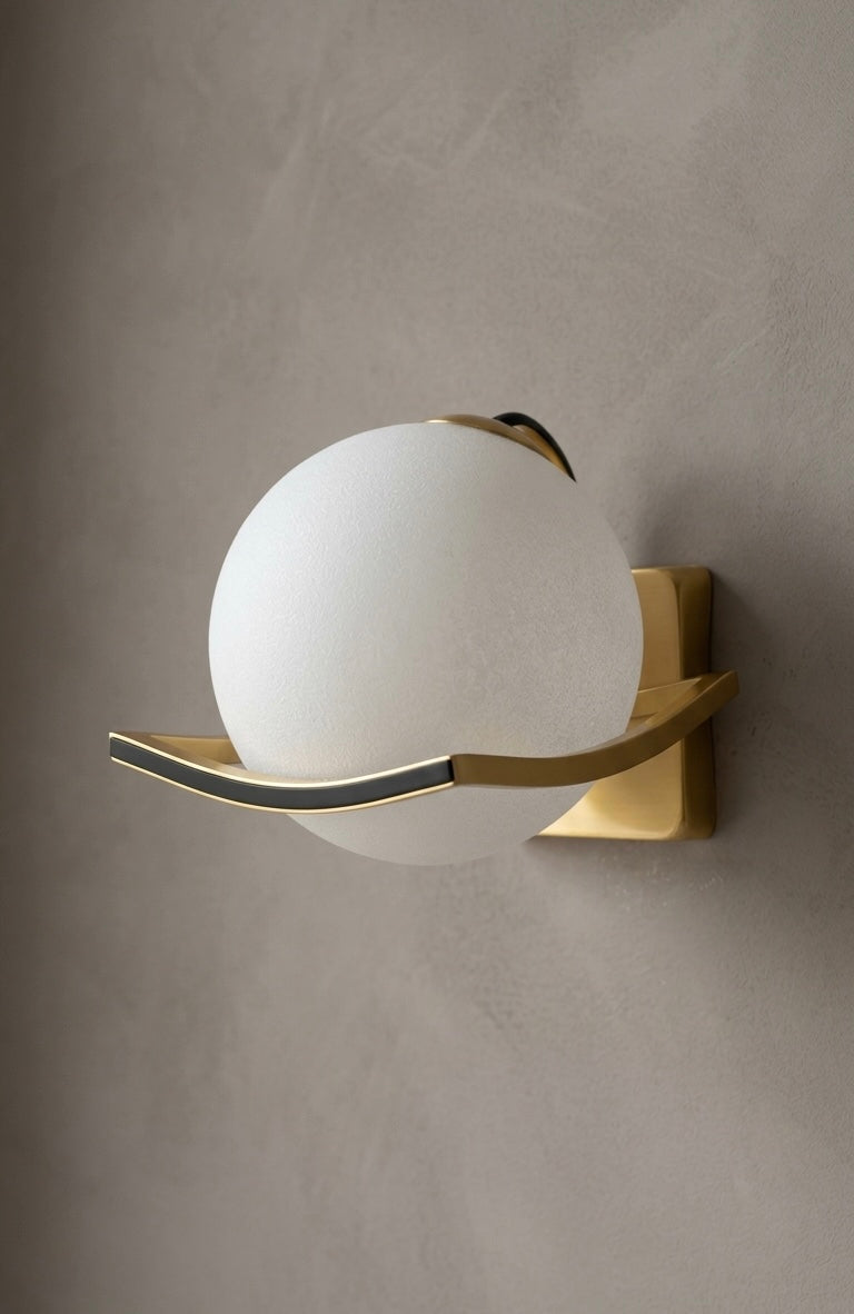 Lightigious | Aura Crescent Modern Spherical Wall Sco