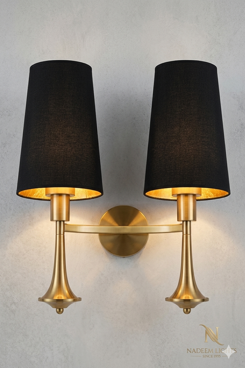 Lightigious™ – Velora Black & Gold Wall Light