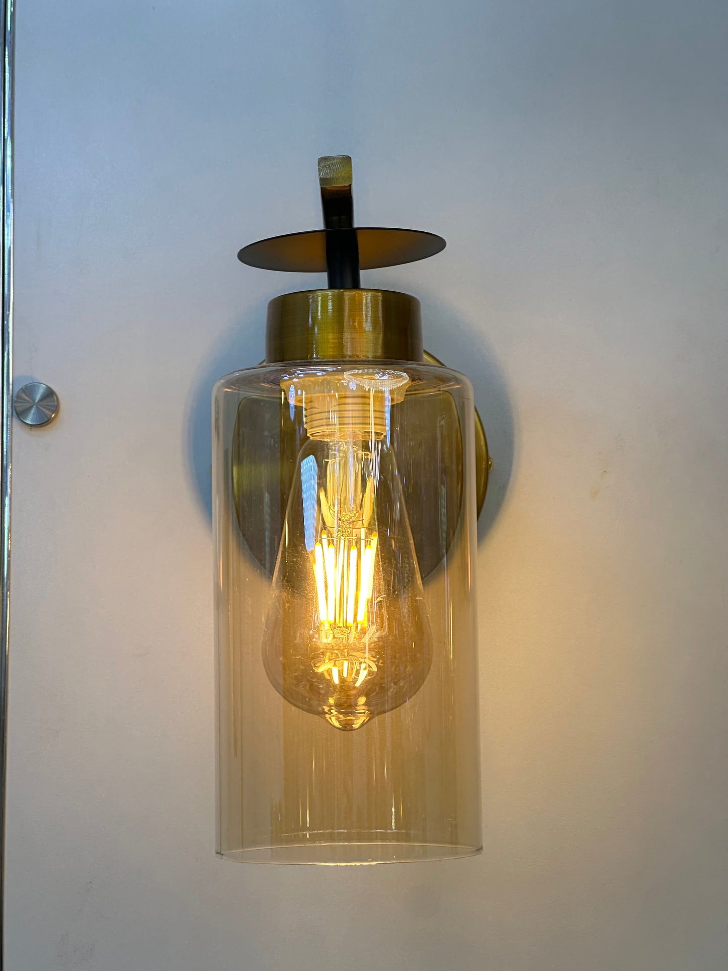 Lightigious™ - Nordic Copper Wall Light with Champagne Glass Lampshade