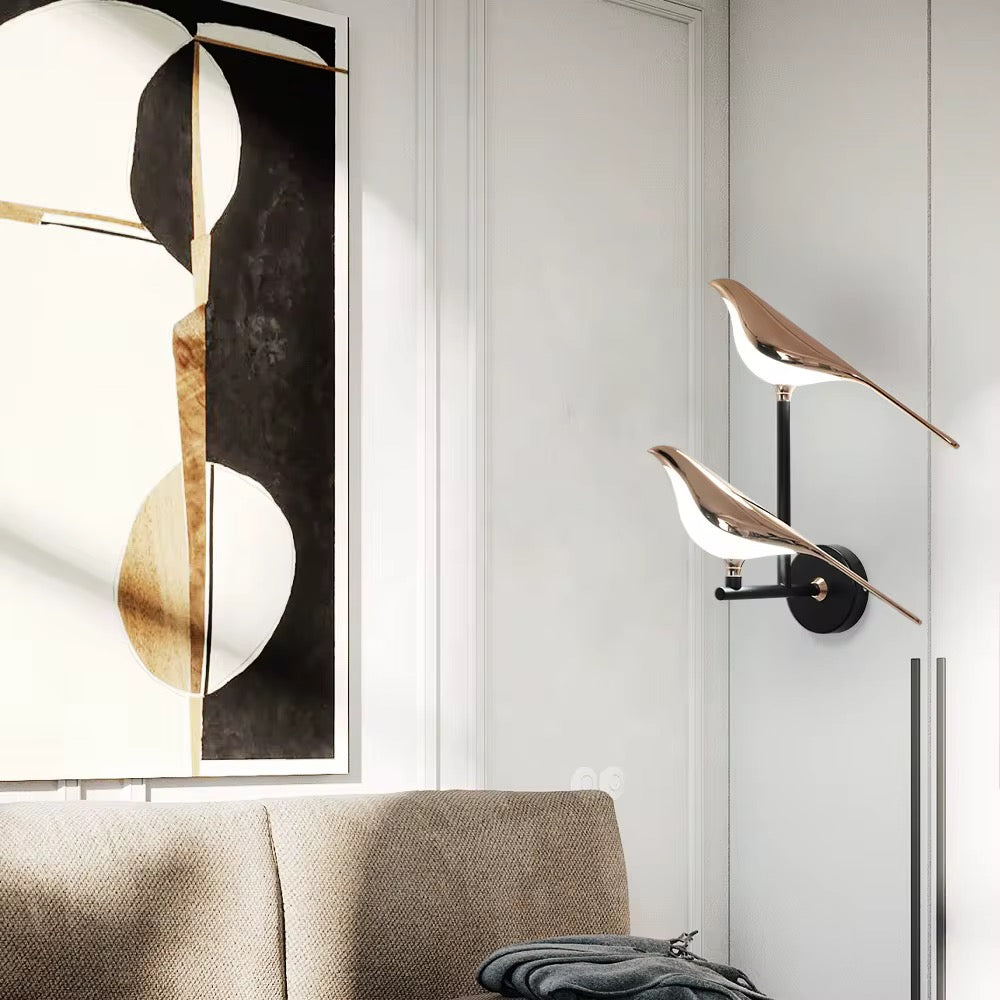 Double sparrow Wall Light