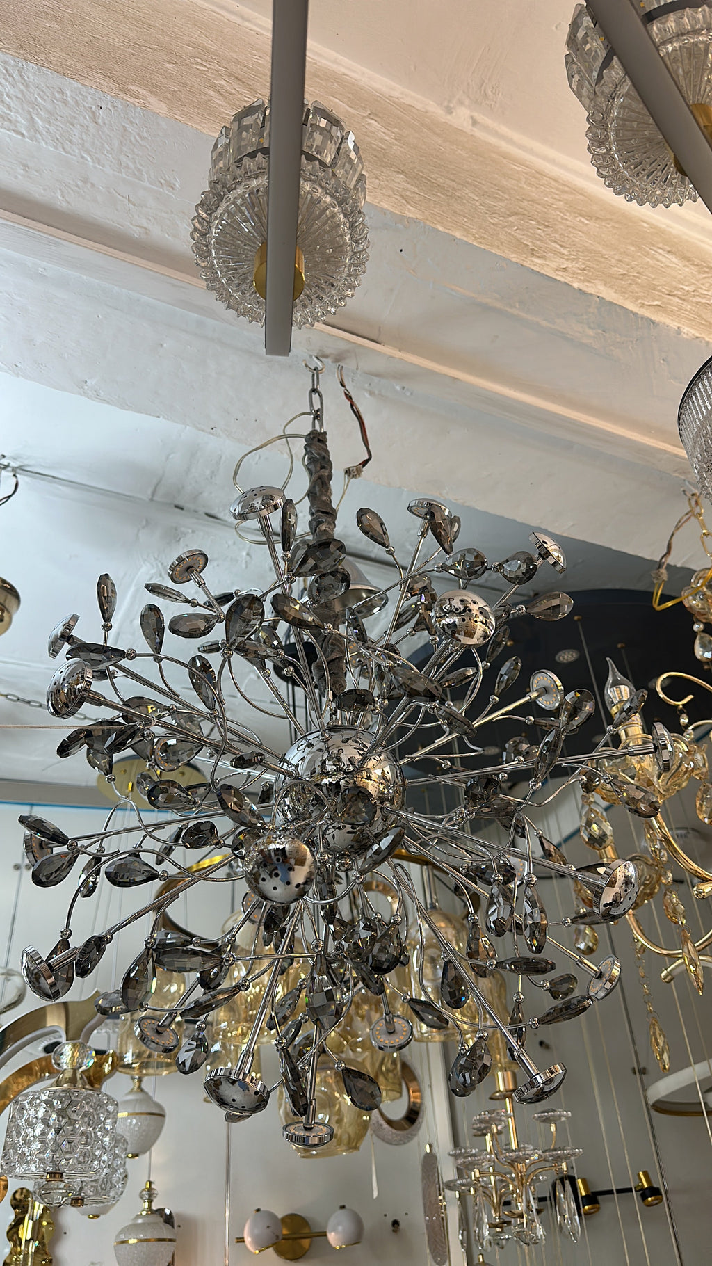 Lightigious | Cosmic Stardust Crystal Cluster Chandelier - Integrated LED