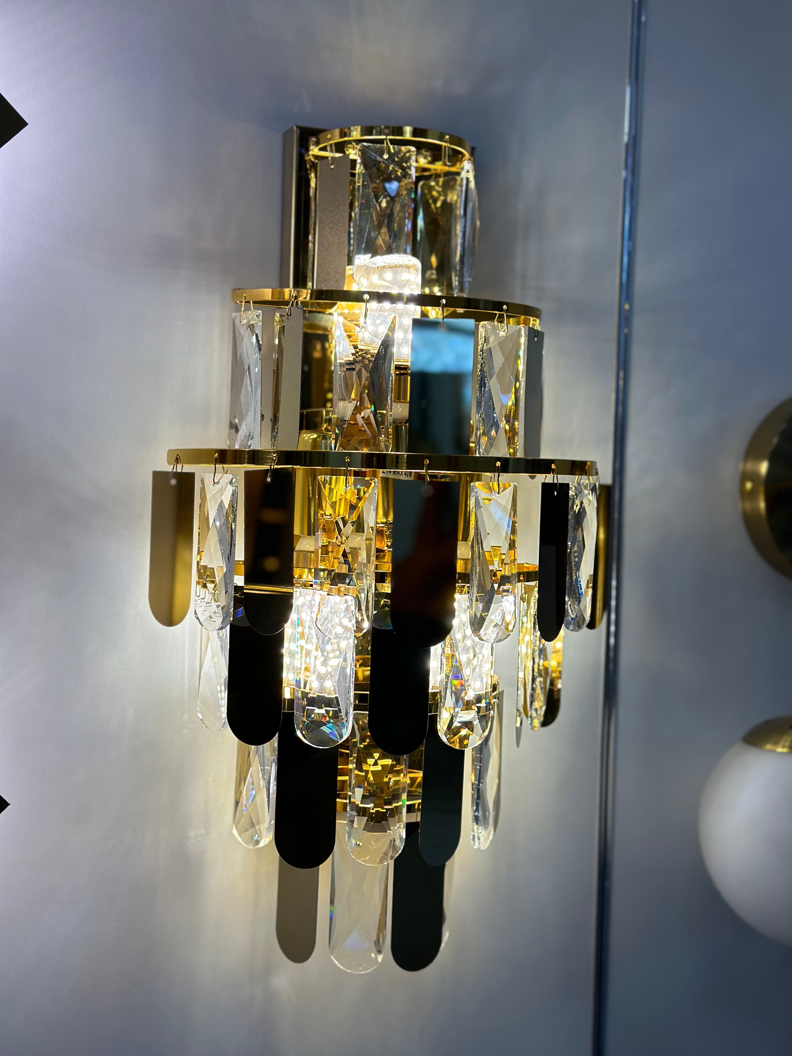 Lightigious™ - Crystal Wall Light, Modern Wall Mounted Lamp for Living Room, Hotel, and Restaurant