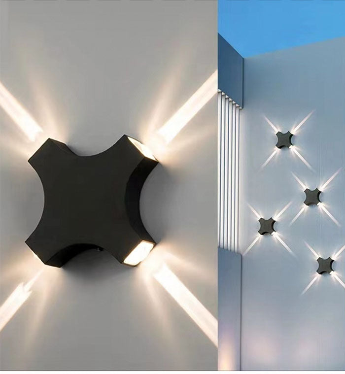 Lightigious™ - Cross Outdoor and Indoor Waterproof LED Light (Black, IP65)