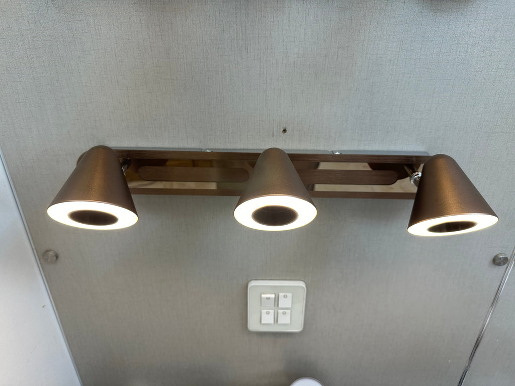 Lightigious Coffee Tone Vanity Light side profile close-up