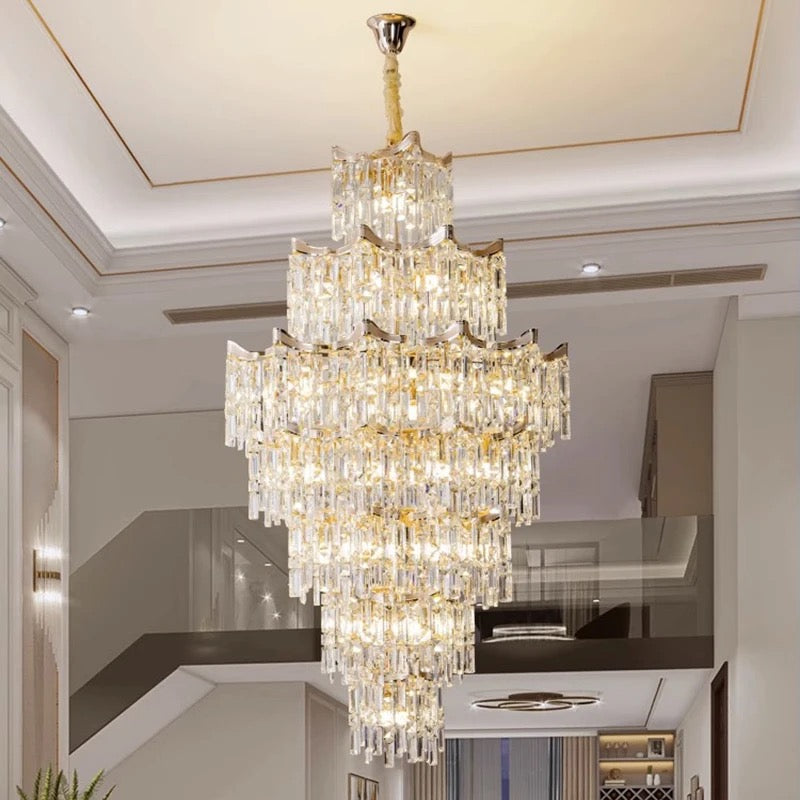 Lightigious™ - Banquet Hall Crystal Chandelier (Custom Luxury, Large Ceiling Flush Mount)