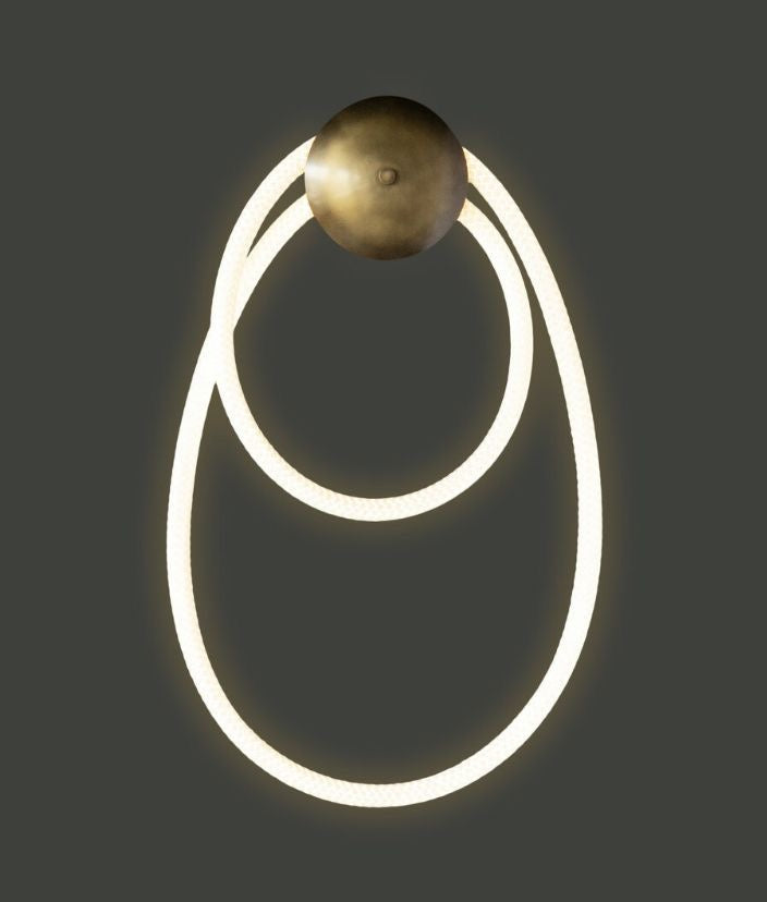 Lightigious™ - Modern Ring LED Wall Light, Metal & Fiber, 3-Color Options