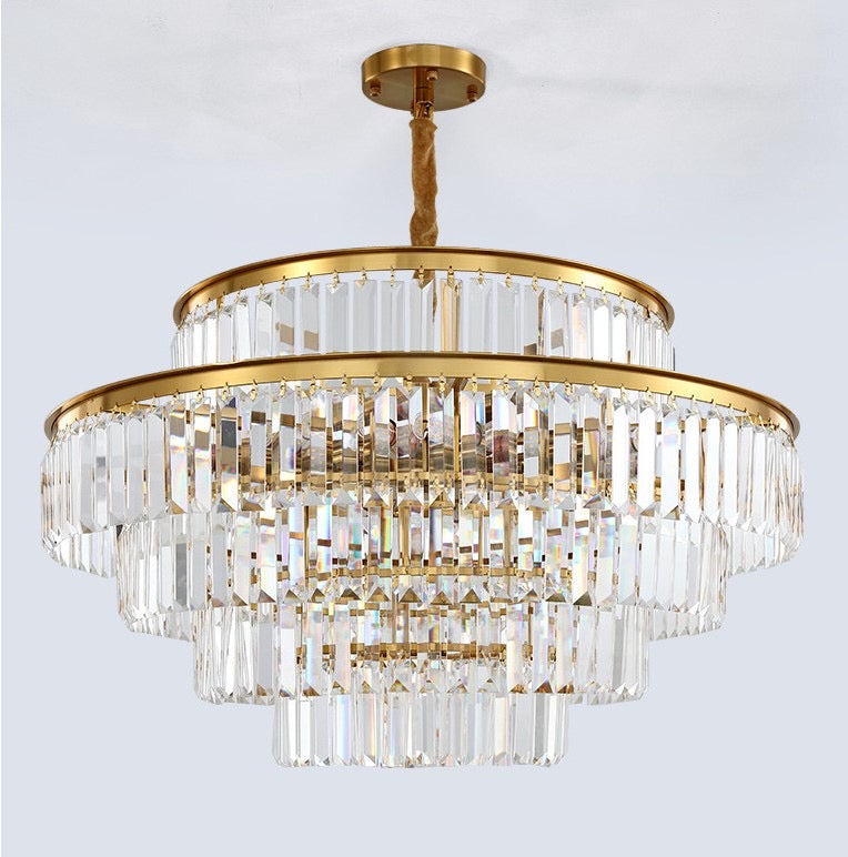 Lightigious™ - 800mm Round Crystal Chandelier (K9 Crystal, Elegant Design, E14 SMD Bulbs)