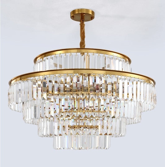 Lightigious™ - 800mm Round Crystal Chandelier (K9 Crystal, Elegant Design, E14 SMD Bulbs)