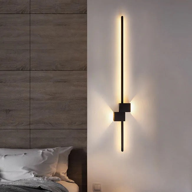 Lightigious™ - Modern LED Black Wall Sconce, Iron Frame, SMD Installed