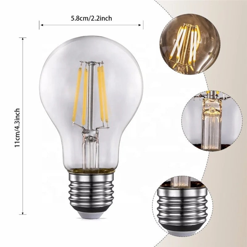 Lightigious™ - A-60 Filament Bulb (4W, Vintage Edison Style)