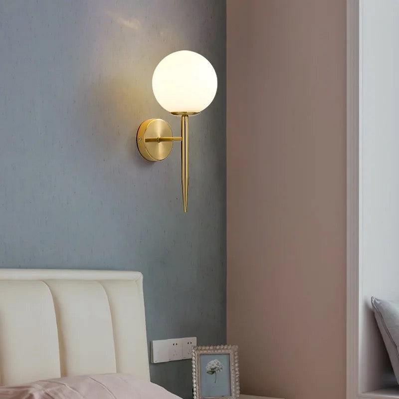 Lightigious™ - Nordic Globe Wall Light, Elegant Metal & Glass Design