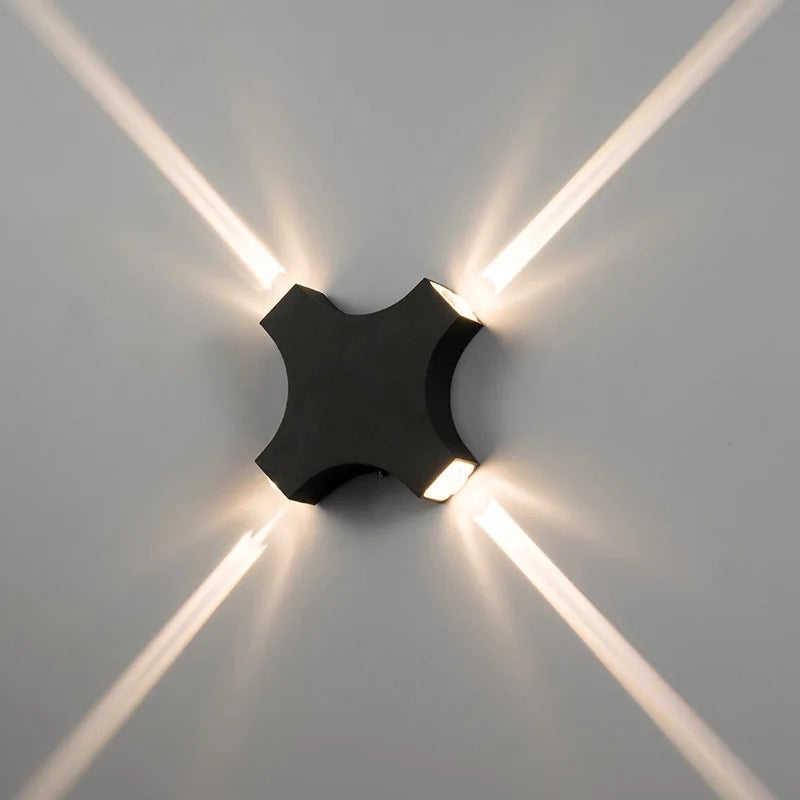 Lightigious™ - Cross Outdoor and Indoor Waterproof LED Light (Black, IP65)
